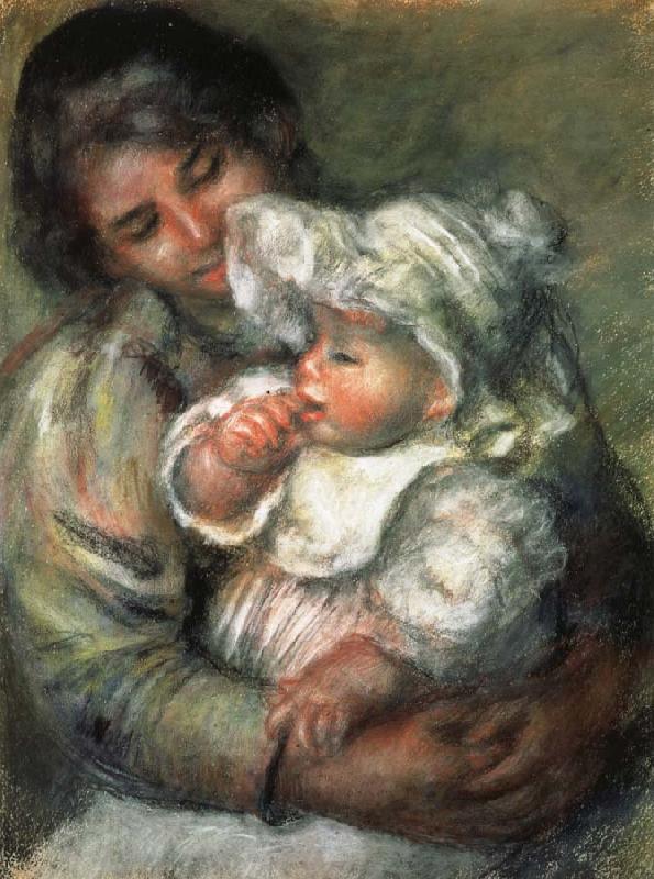 Pierre Renoir The Child with its Nurse China oil painting art